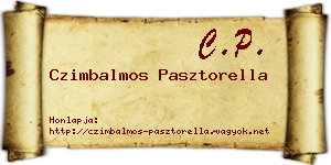 Czimbalmos Pasztorella névjegykártya